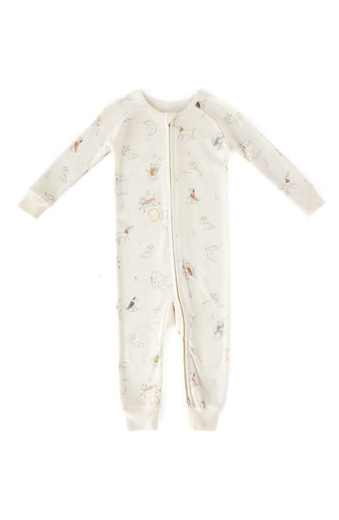 Fitted Organic Cotton One-Piece Pajamas (Baby)