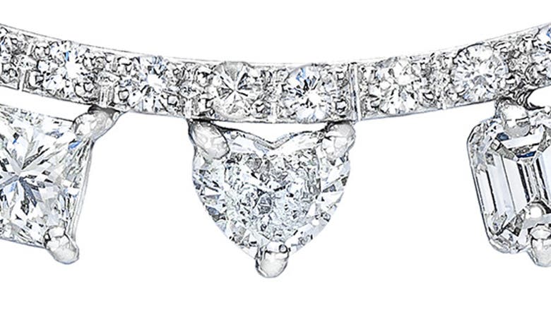 Shop Mindi Mond Clarity Fancy Diamond Necklace In White Gold/ Diamond
