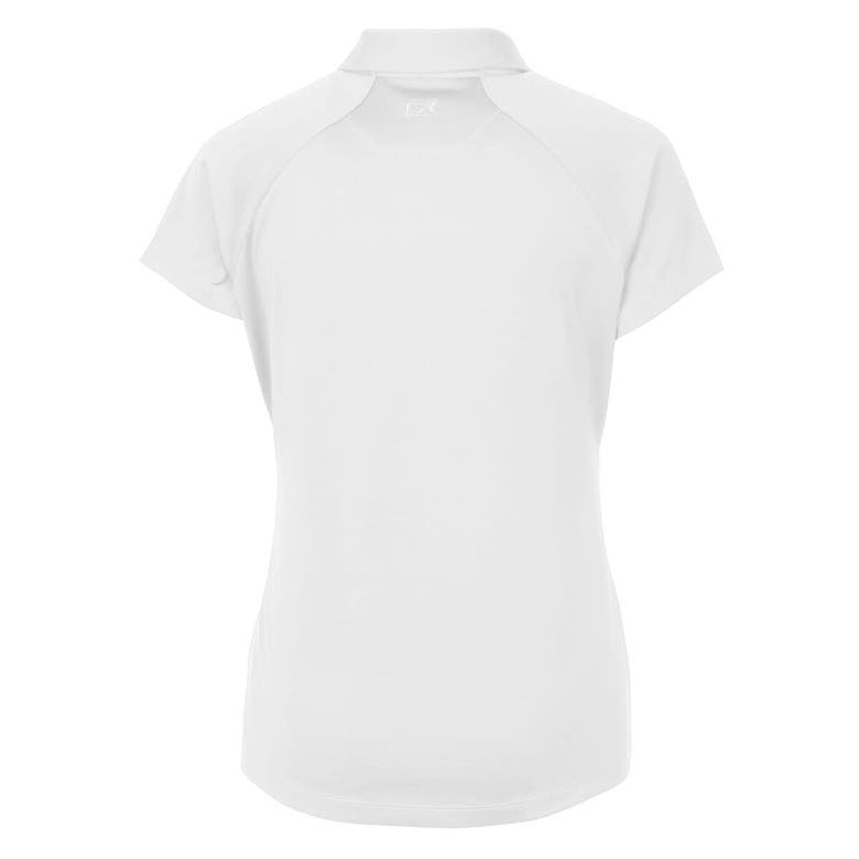 Shop Cutter & Buck White Dayton Flyers Vault Drytec Forge Stretch Polo