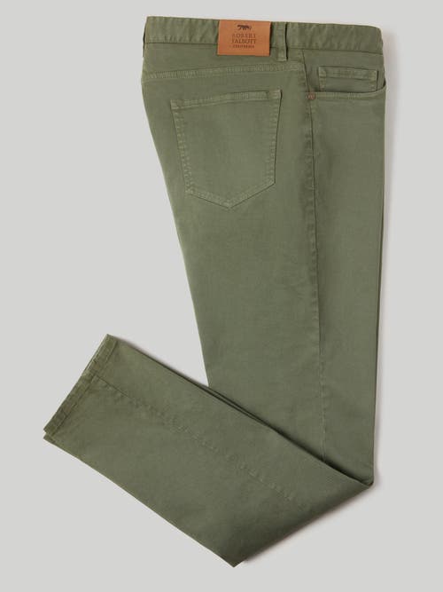 Robert Talbott Rockwell 5 Pocket Pant In Olive