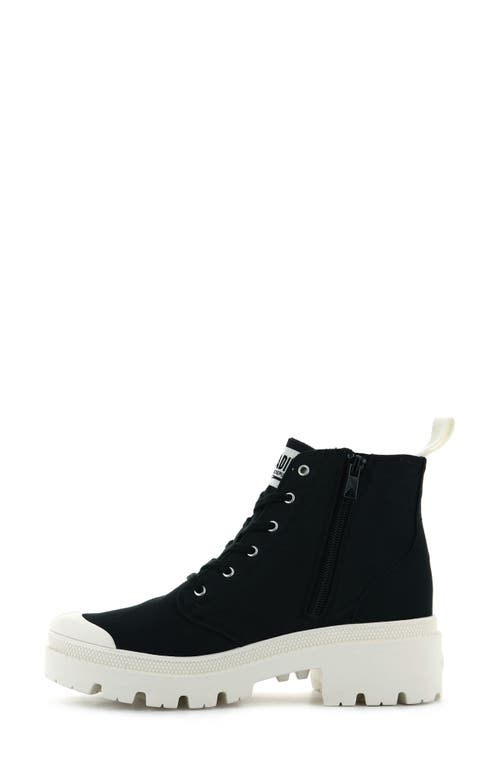Palladium Pallabase Bootie In Black/marshmallow