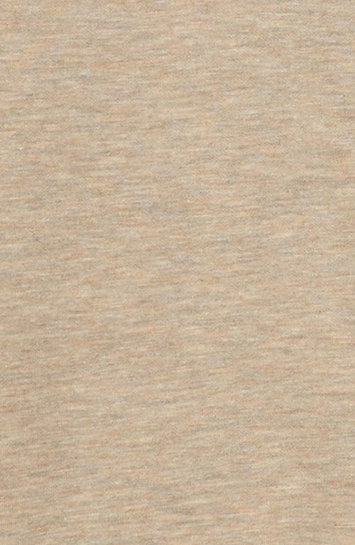 Johnston & Murphy Kids' Solid Reversible Crewneck Long Sleeve T-shirt In Oatmeal/light Gray