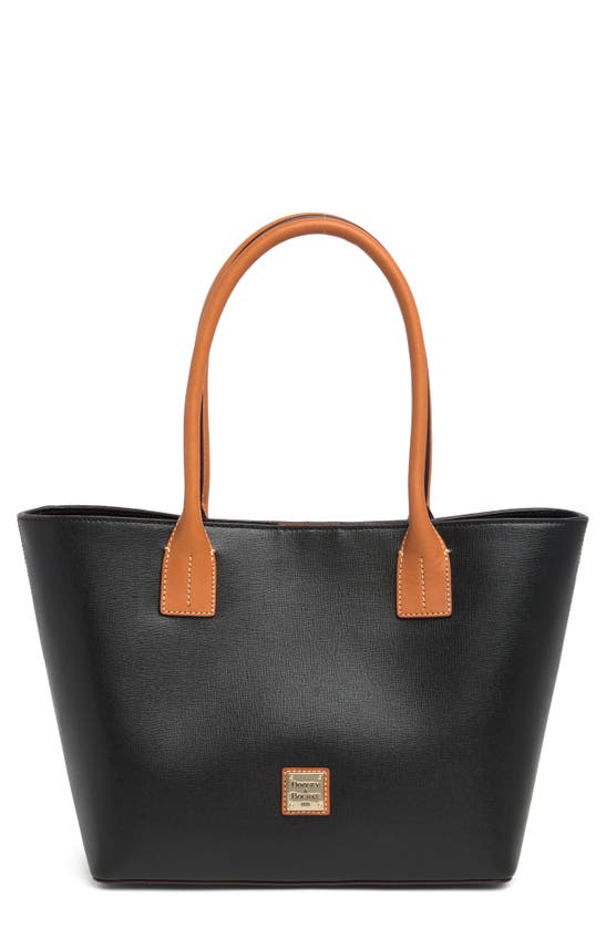 Dooney & Bourke Small Russel Two-tone Tote Bag In Black
