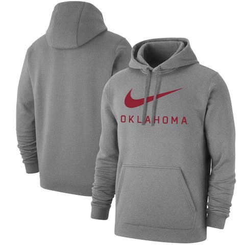 Nike Men's Oklahoma State Cowboys Grey Spotlight Basketball Pullover Hoodie, Large, Gray