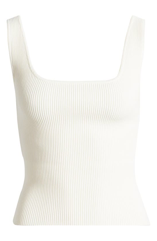 Open Edit Luxe Sculpt Tank In Ivory Cloud
