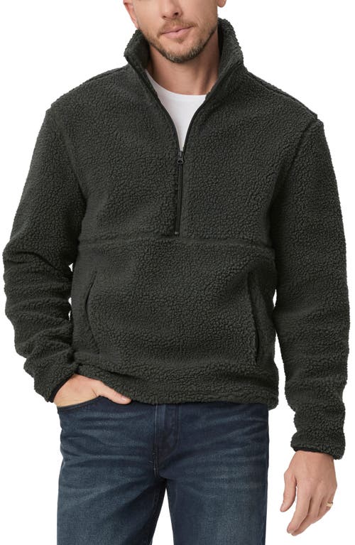 Shop Paige Horton Textured Fleece Half Zip Pullover In Shaded Glen