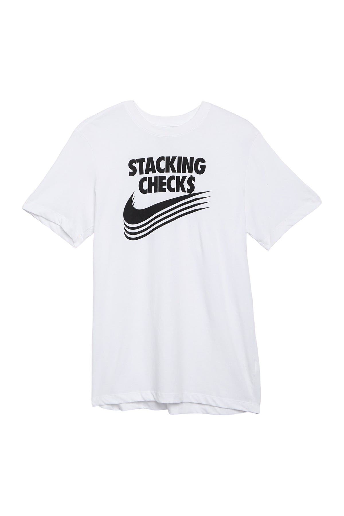 stacking checks nike shirt