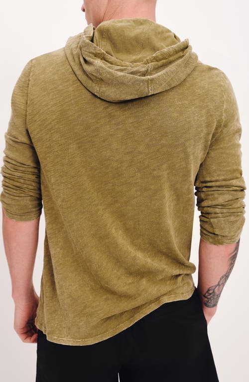 Shop Atm Anthony Thomas Melillo Chroma Wash Long Sleeve Slub Cotton T-shirt In Juniper