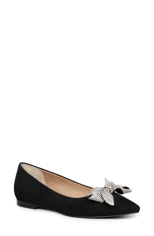 SAINT G Perry Pointed Toe Flat in Black 