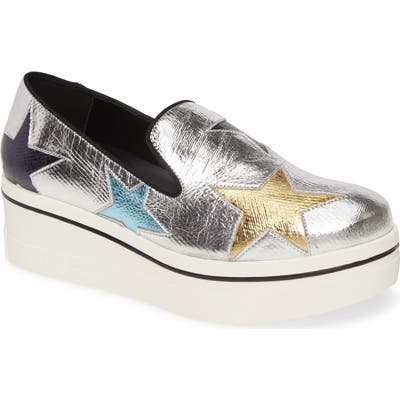 Stella Mccartney Binx Logo Platform Slip-On Sneaker