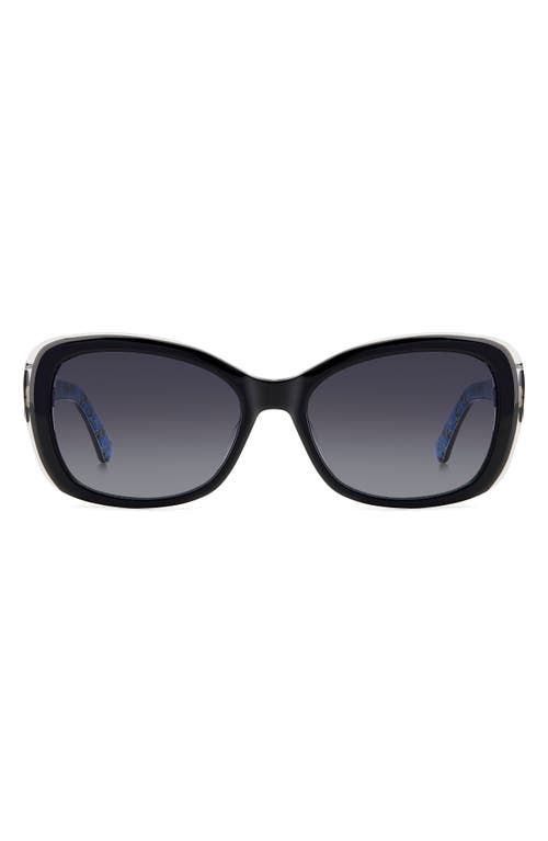 KATE SPADE KATE SPADE NEW YORK ELOWEN 55MM GRADIENT ROUND SUNGLASSES