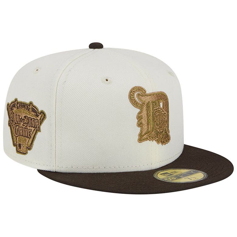 Detroit Tigers New Era White on White 59FIFTY Fitted Hat