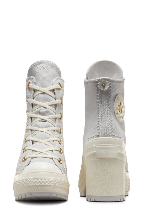 Shop Converse Chuck 70 De Luxe Block Heel Sneaker In Fossilized/ Egret/ Egret