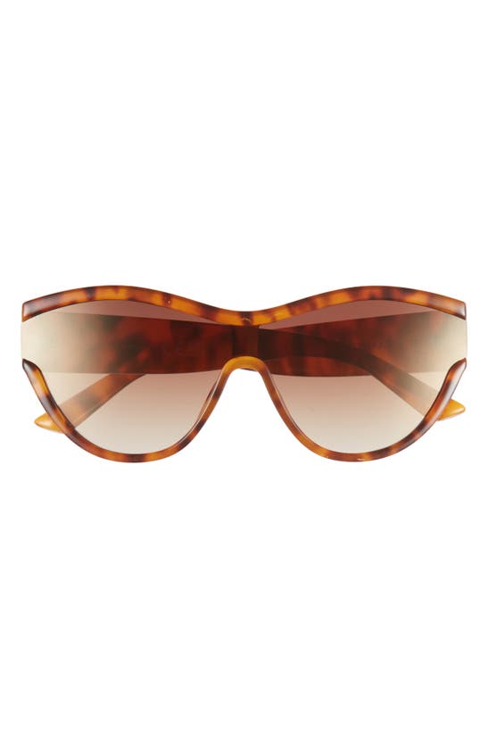 Vince Camuto Shield Cat Sunglasses In Brown