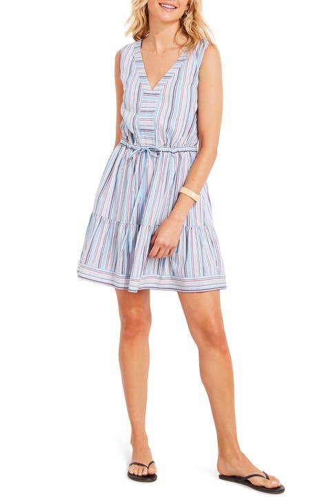 在庫限りセール ヴィニヤードヴァインズ Vineyard Vines レディース ワンピース タンクワンピース ワンピース ドレス Stripe Knit Tank Dress Tide Blue 人気満点 Antofagastaen100palabras Cl