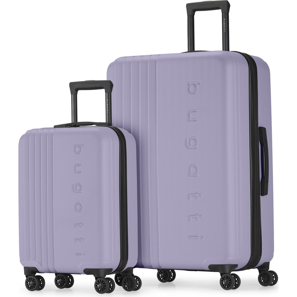 Bugatti The Classic 2 Piece Hardside Luggage Set With Expansion In Purple