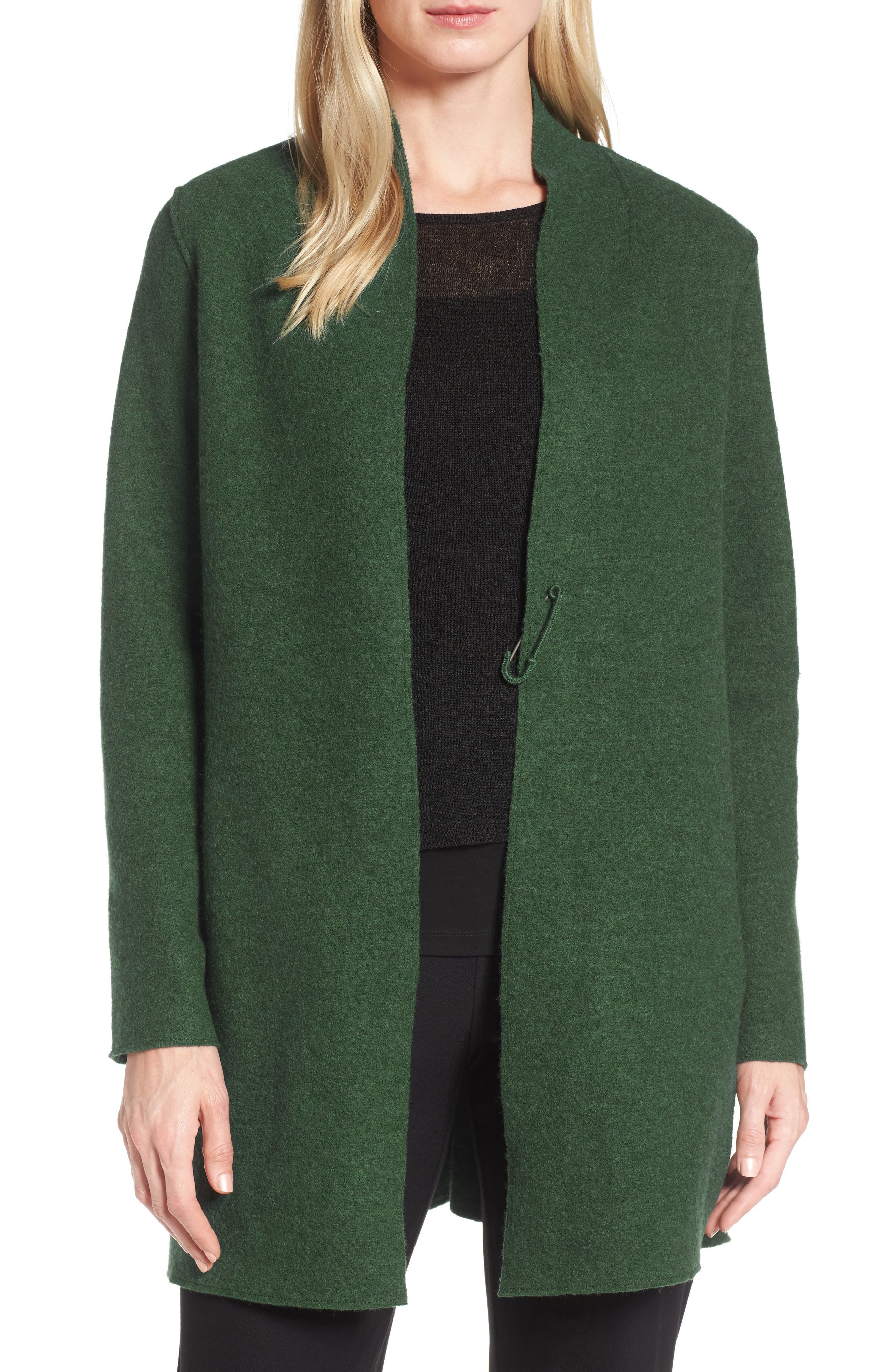 women's plus size boiled wool jacket