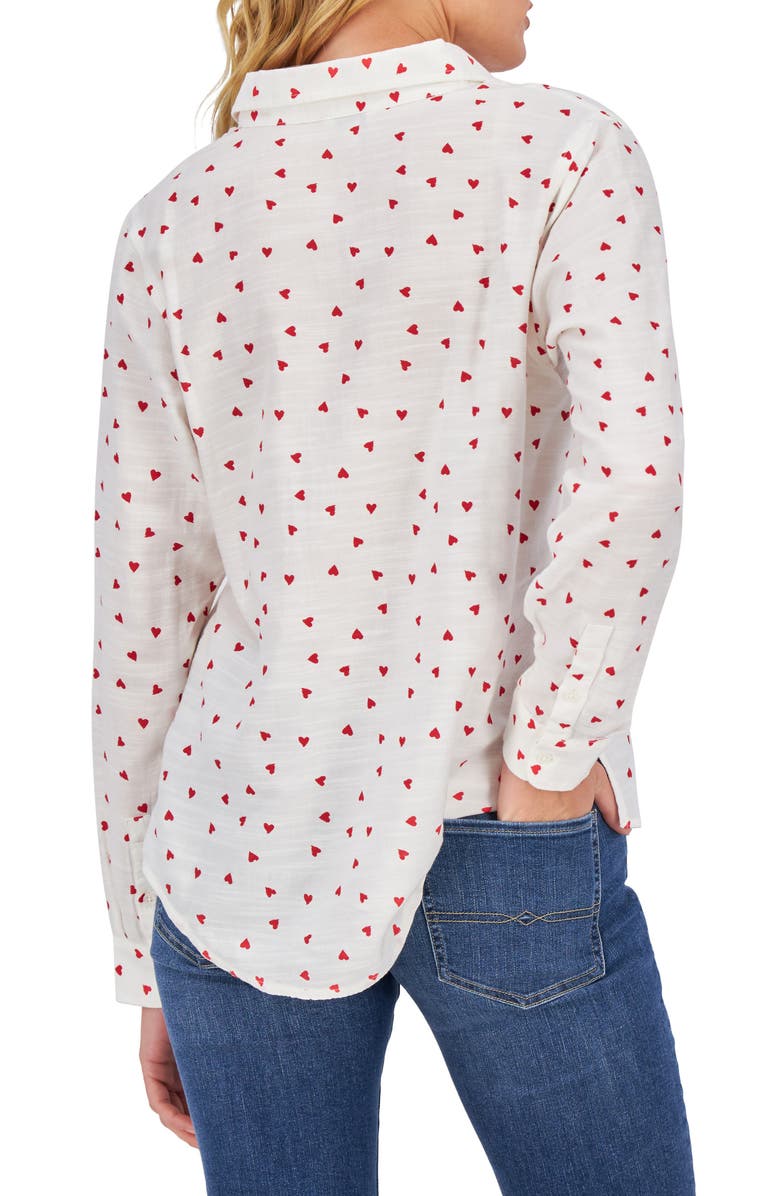 Lucky Brand Heart Print Button-Up Shirt | Nordstromrack