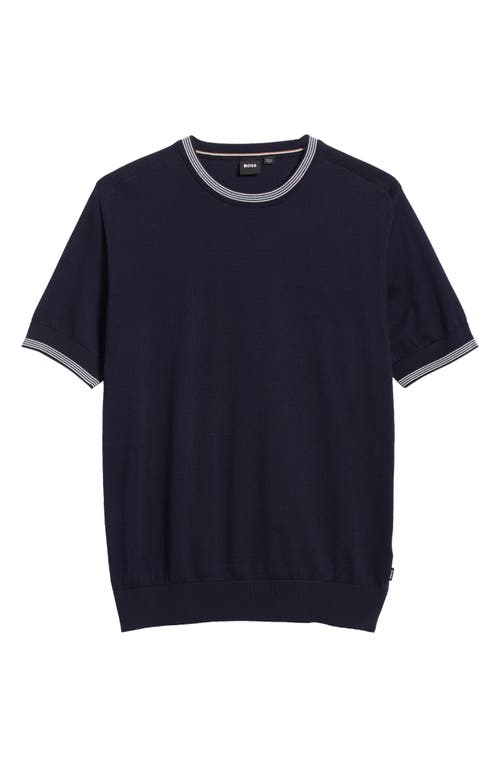 Shop Hugo Boss Boss Mailan T-shirt In Dark Blue