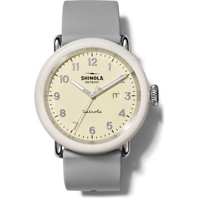 Shinola Detrola Silicone Strap Watch, 4m