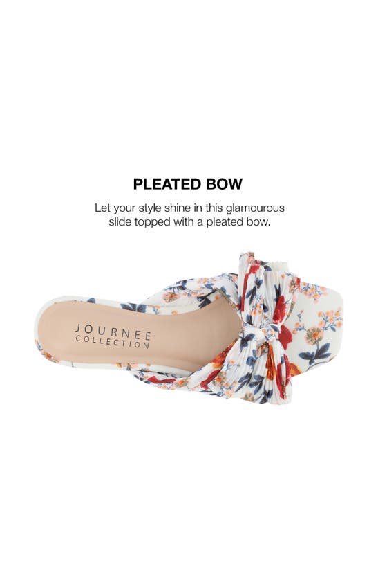 Shop Journee Collection Serlina Sandal In Dark Floral
