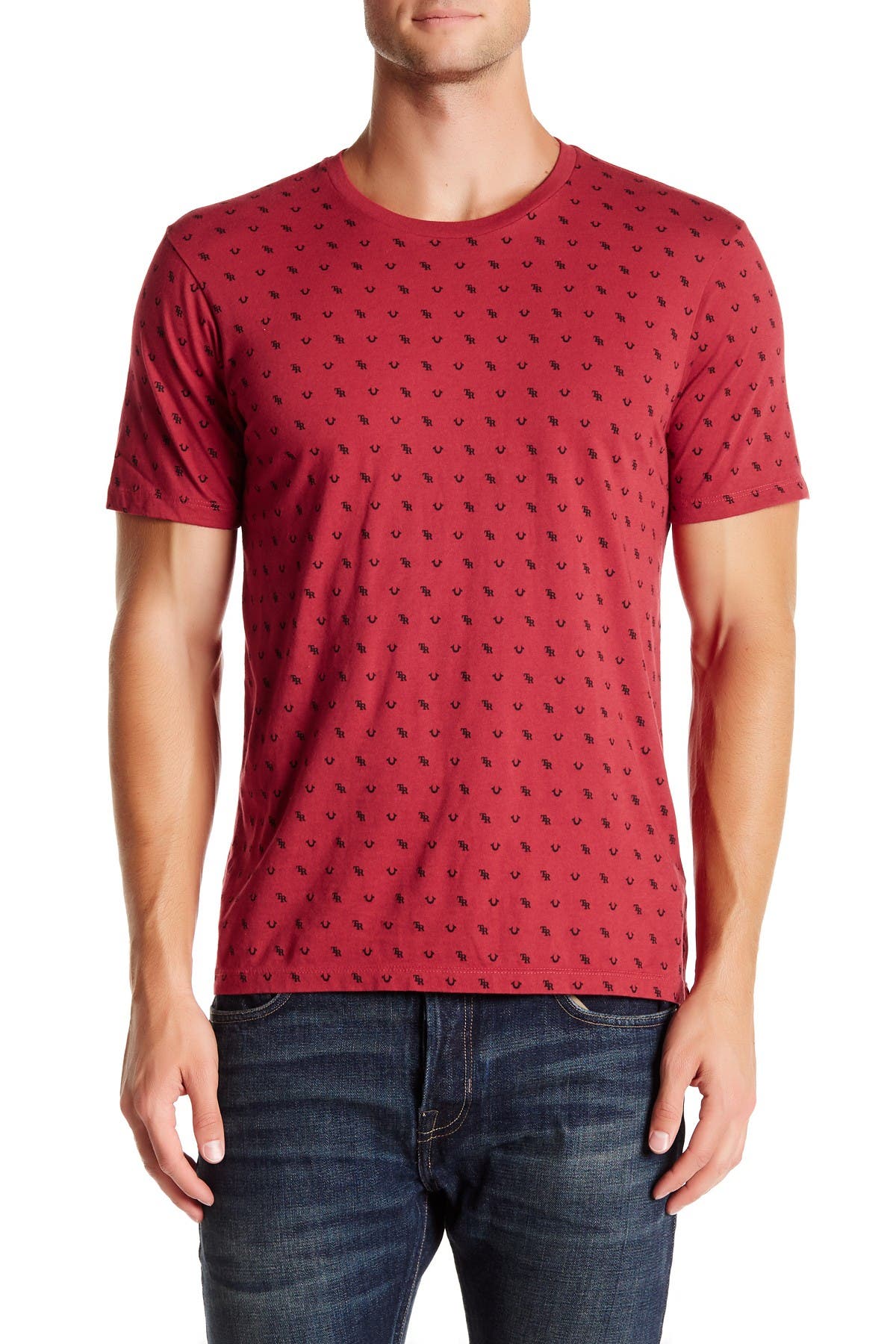 true religion shirt red