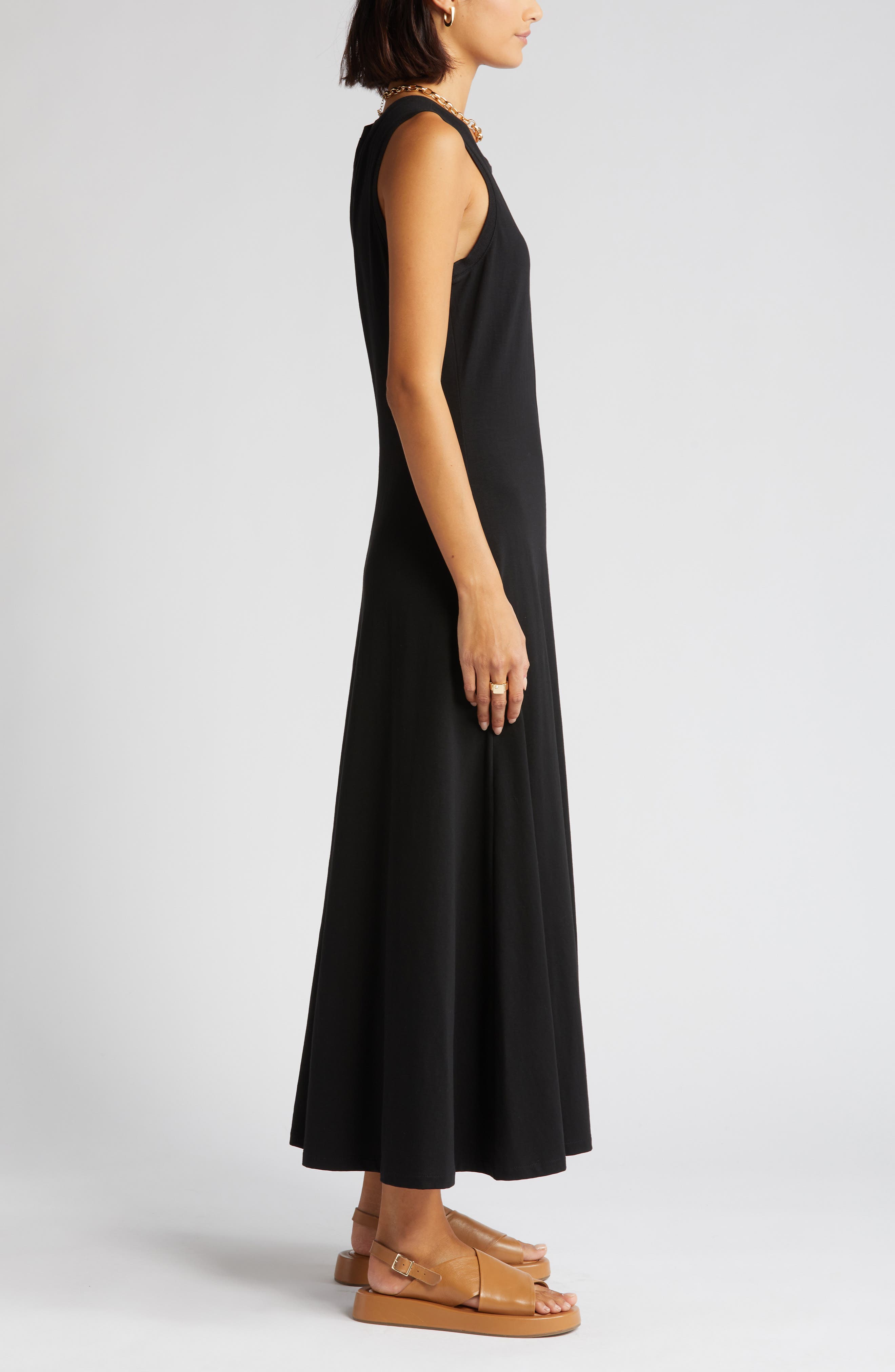 Nordstrom Sleeveless Cotton Blend Dress Nordstrom