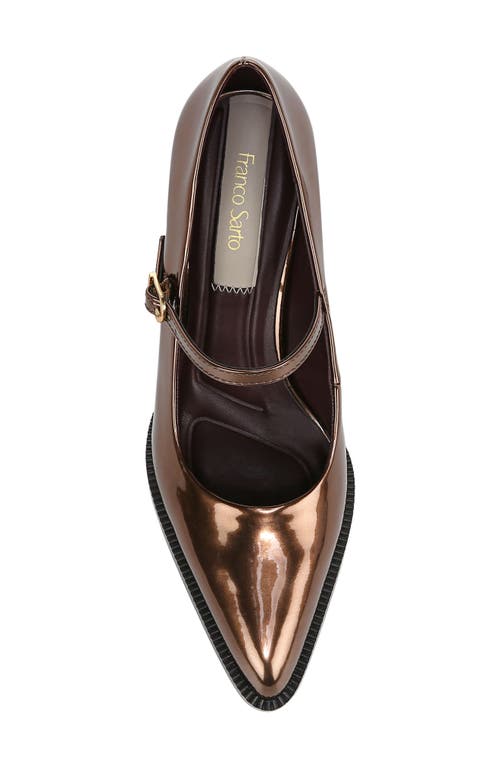 Shop Franco Sarto Diane Mary Jane Pointed Toe Pump In Bronze