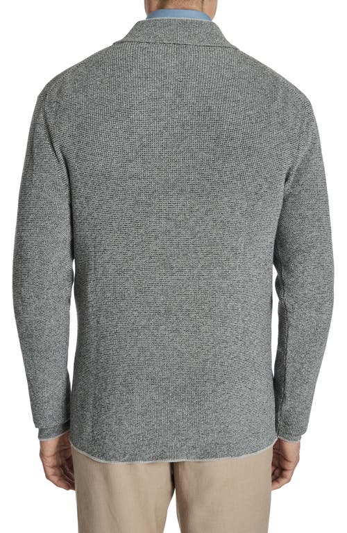 Jack Victor Daulac Quarter Zip Pullover In Charcoal