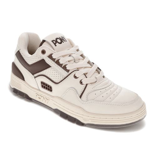 Pony M100 Low Sneakers In Off White/brown