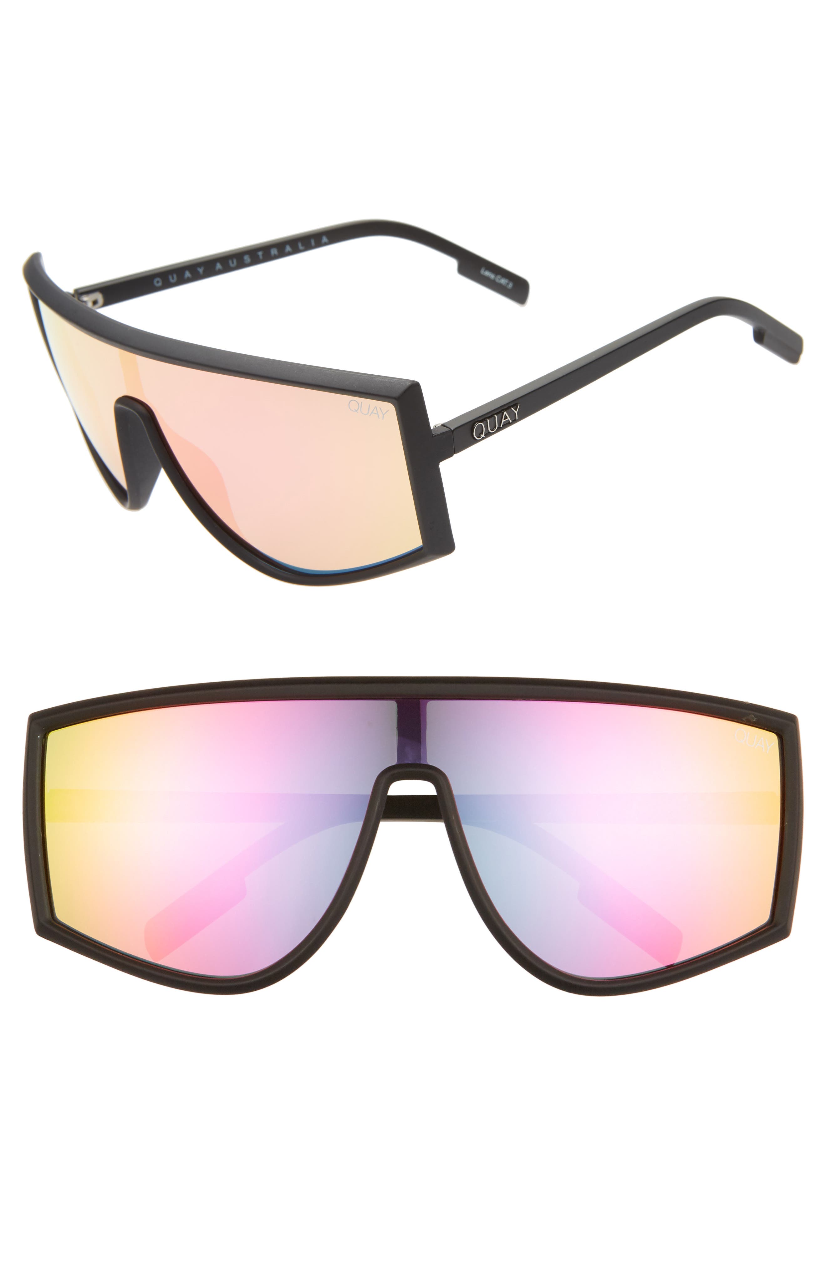 Quay Australia Cosmic 140mm Shield Sunglasses Nordstrom