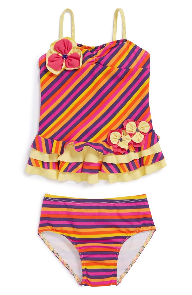 Isobella & Chloe 'Hawaiian Punch' Two-Piece Swimsuit (Toddler Girls ...