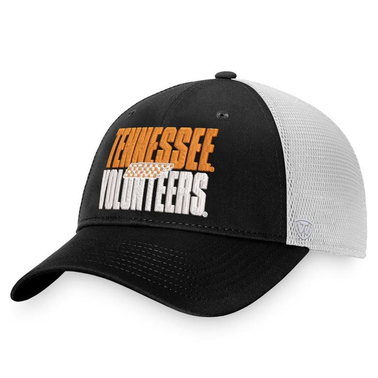 Men's Top of the World Tennessee Volunteers Black On Black Fitted Hat