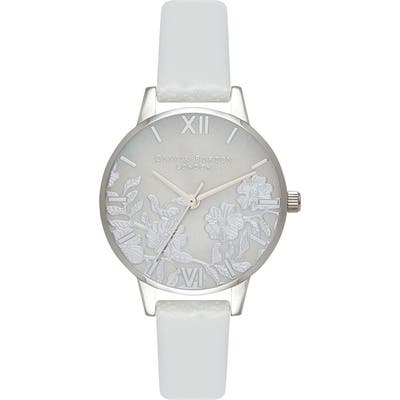 Olivia Burton Lace Leather Strap Watch, 30Mm