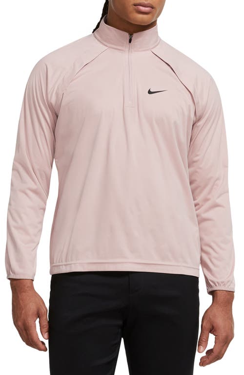 Nike Golf Repel Tour Water-resistant Half Zip Golf Jacket In Pink Oxford/black