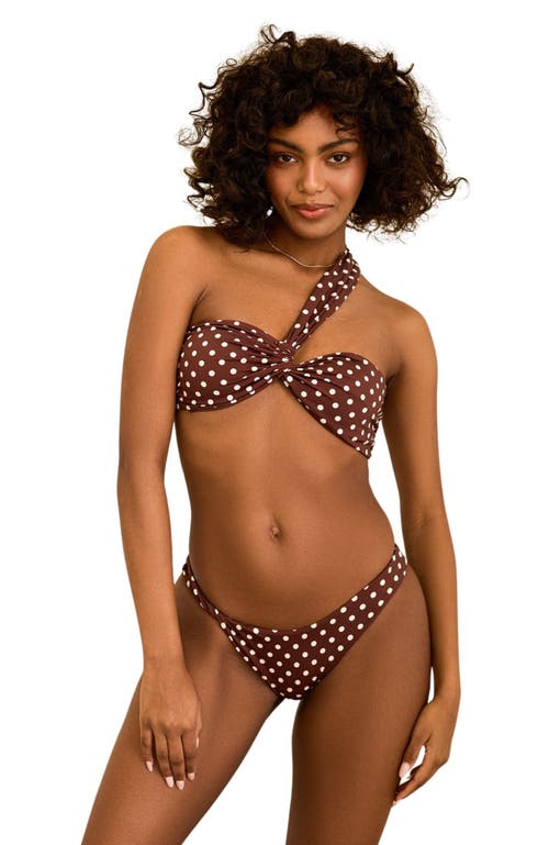 Dippin Daisys Frankie Top In Dotted Brown