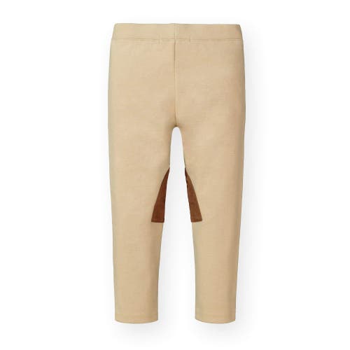 Shop Hope & Henry Girls' Ponte Riding Pant, Infant In Medium Khaki