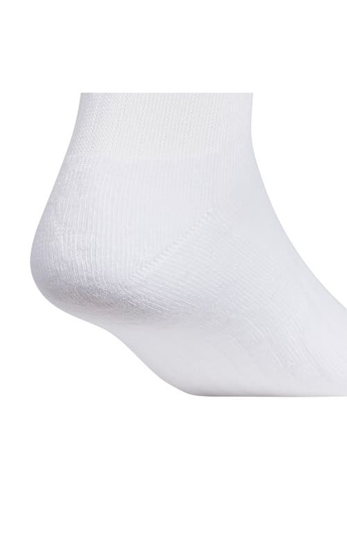 Adidas Originals Adidas Classic Cushioned 3-pack Crew Socks In White/heather/indigo Blue