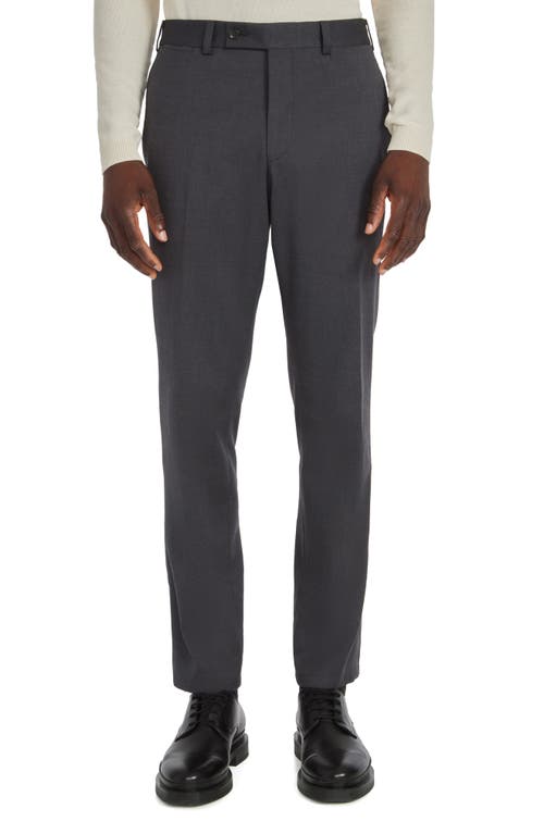 Palmer Stretch Cotton & Wool Pants in Grey
