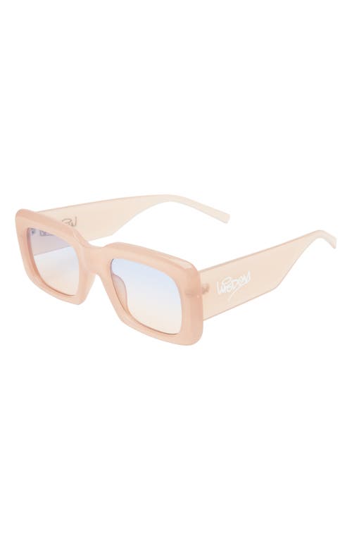 Wisdom Frame 1 52mm Square Sunglasses In Rose Gold