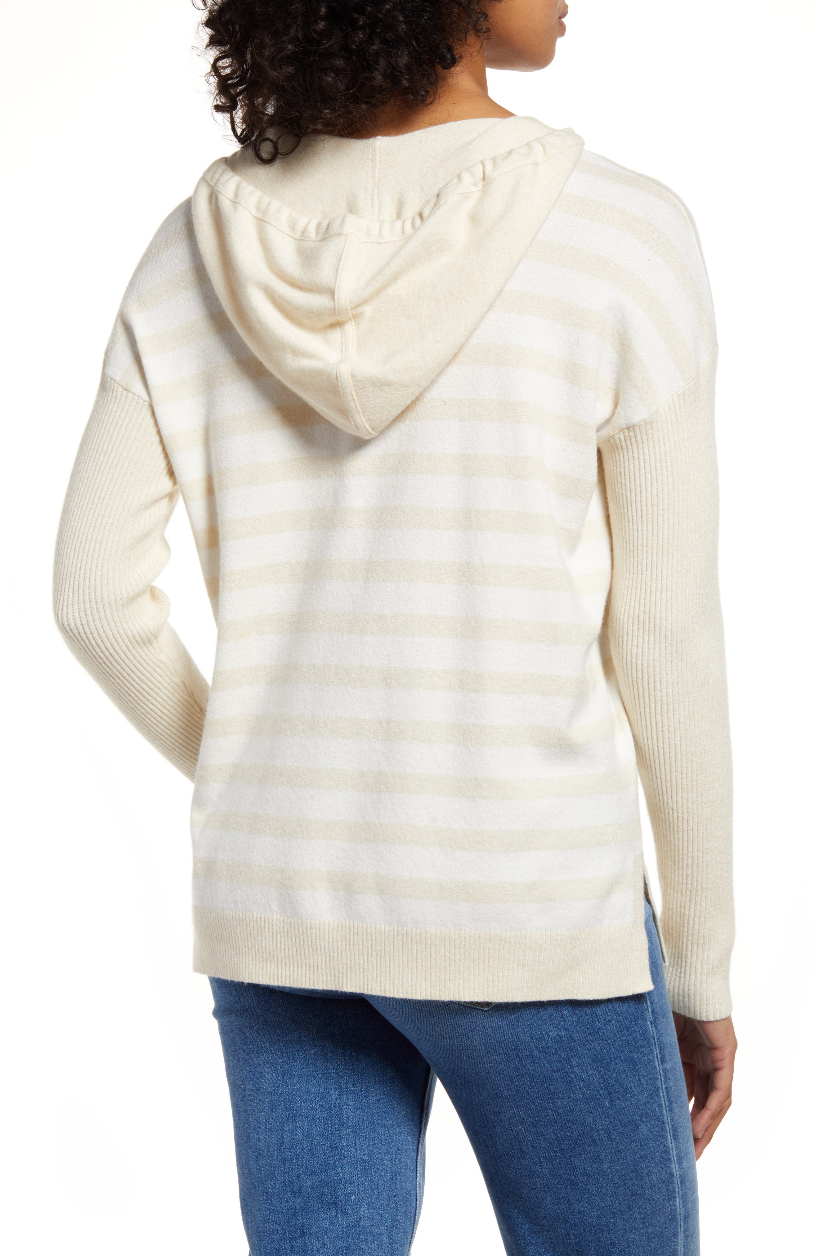 Long Sleeve Colorblock Hoodie Sweater 