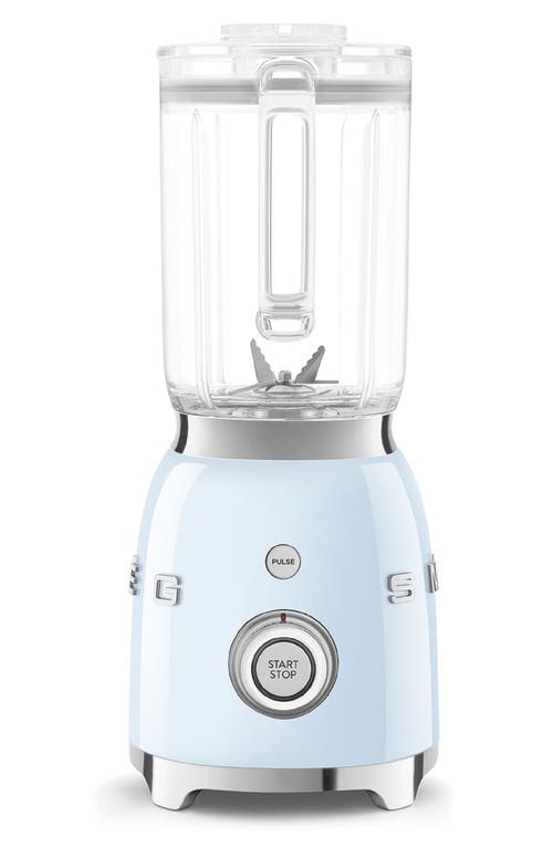 Shop Smeg '50s Retro Style Blender In Pastel Blue