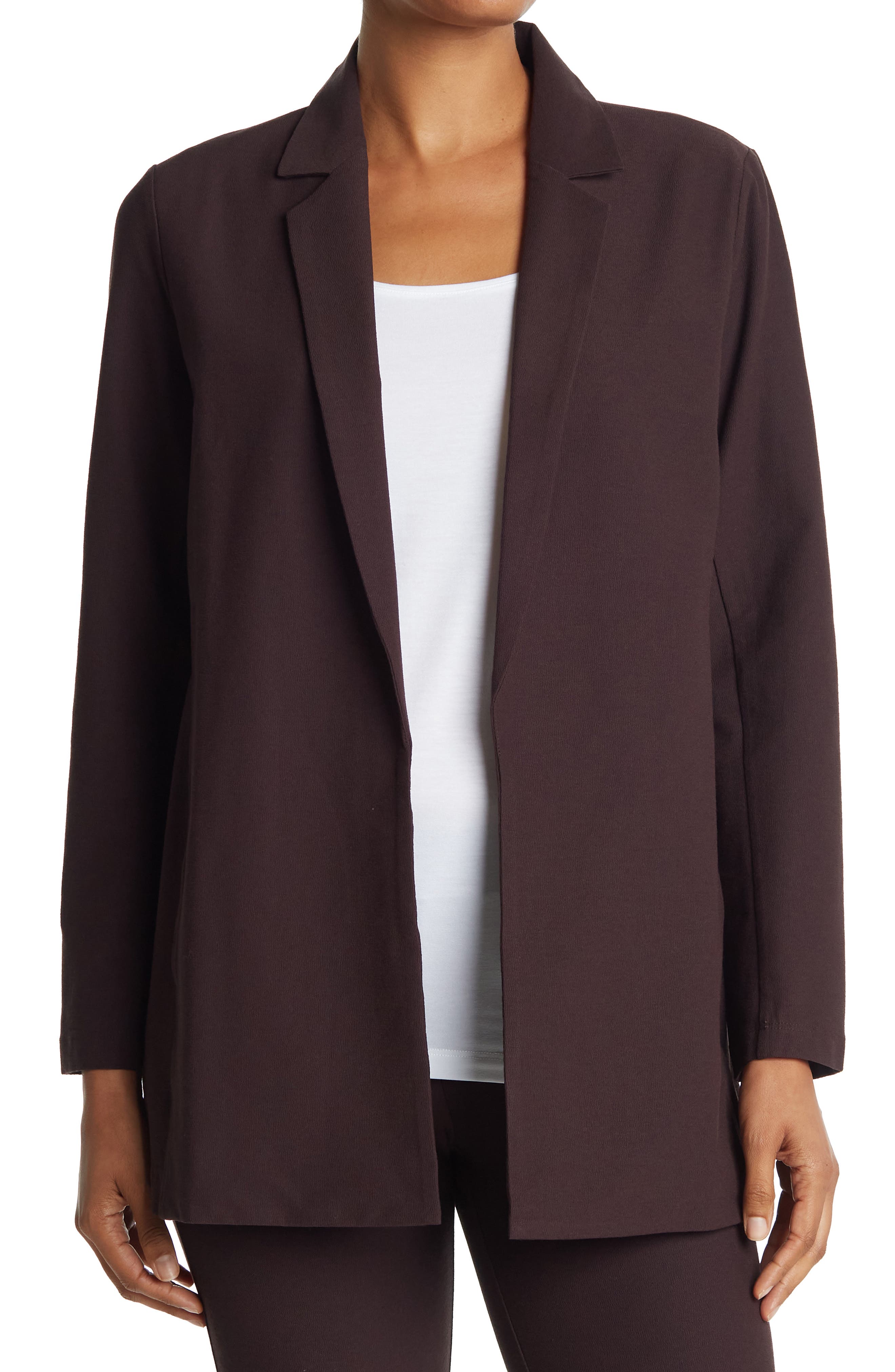 eileen fisher notch collar jacket
