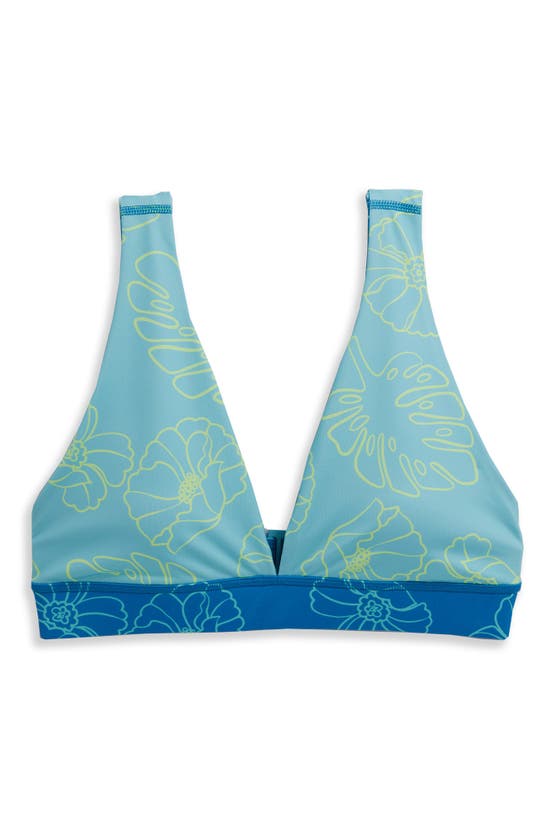 Tomboyx Reversible Plunge Bikini Top In Keep Palm