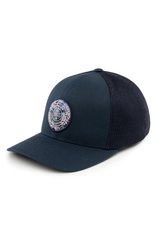 Shop Travis Mathew The Patch Floral Baseball Cap In Blue Nights