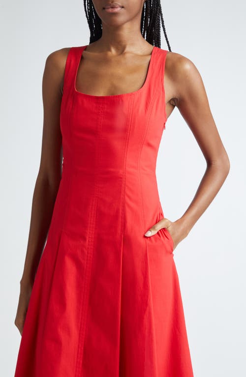 Shop A.l.c . Isabel Fit & Flare Dress In Rouge