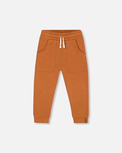 Deux Par Deux Boy's French Terry Pant Spicy Brown at Nordstrom