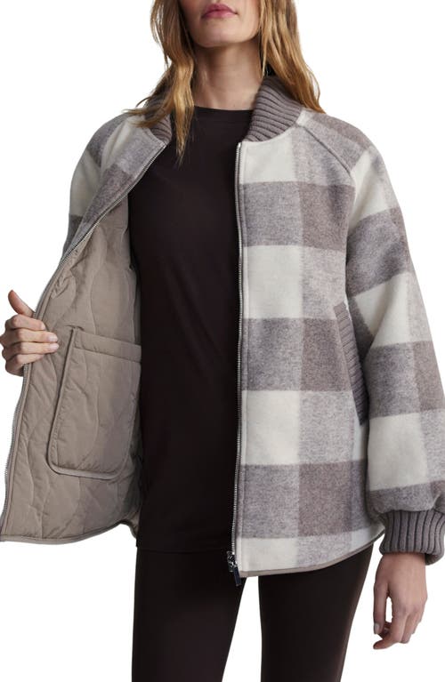 Shop Varley Reno Reversible Quilted Jacket In Fungi