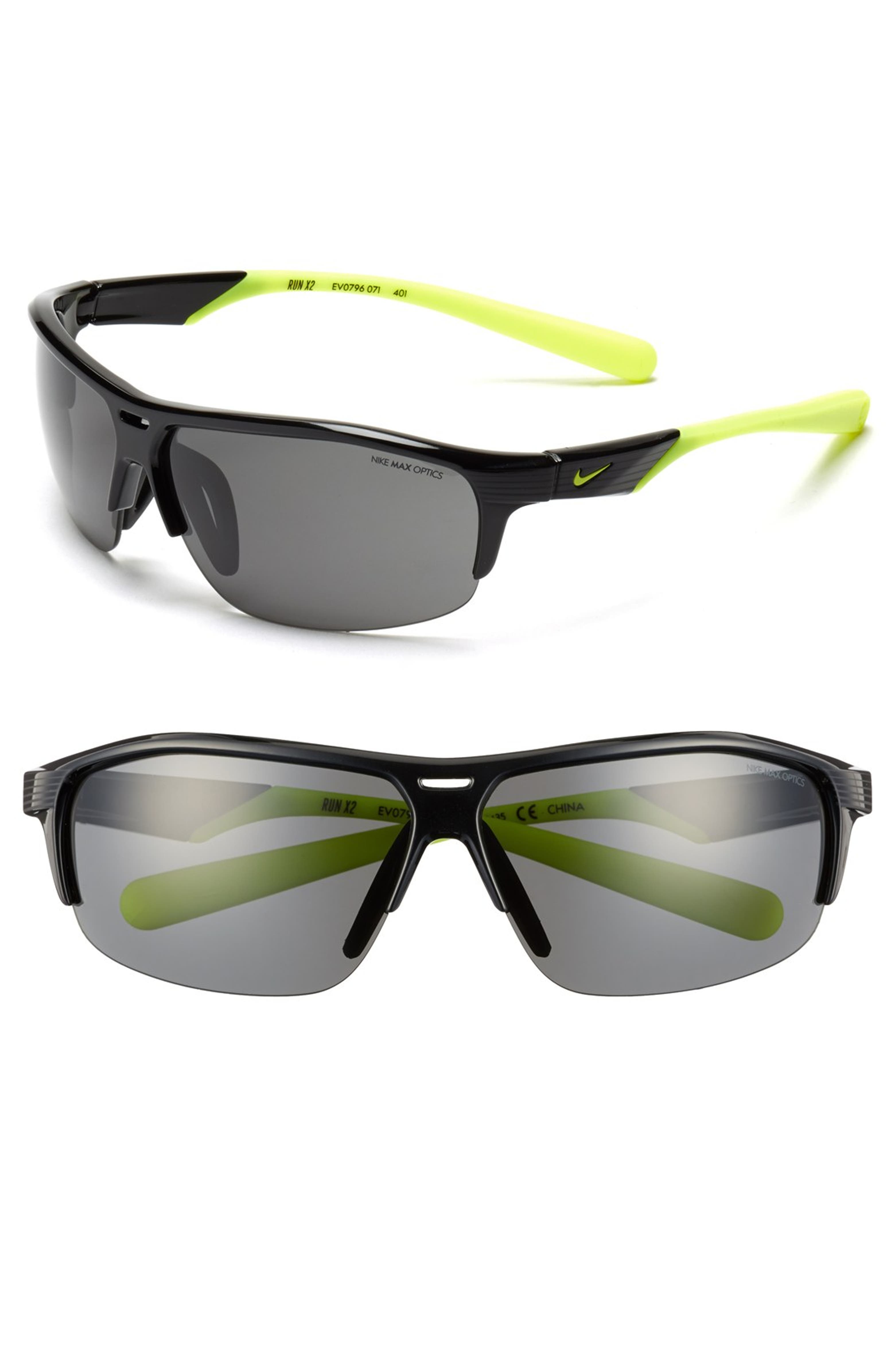 Nike Run X2 72mm Sunglasses Nordstrom