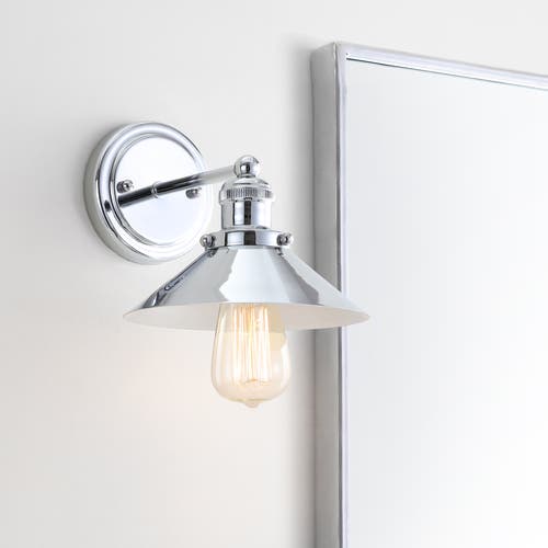Jonathan Y July Metal Shade Sconce In Chrome